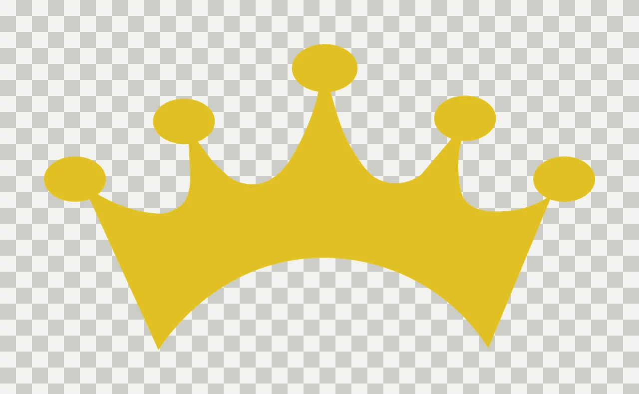 Black And White Simple Graphic Silhouette crown points circles transparency and detail preview thumbnail