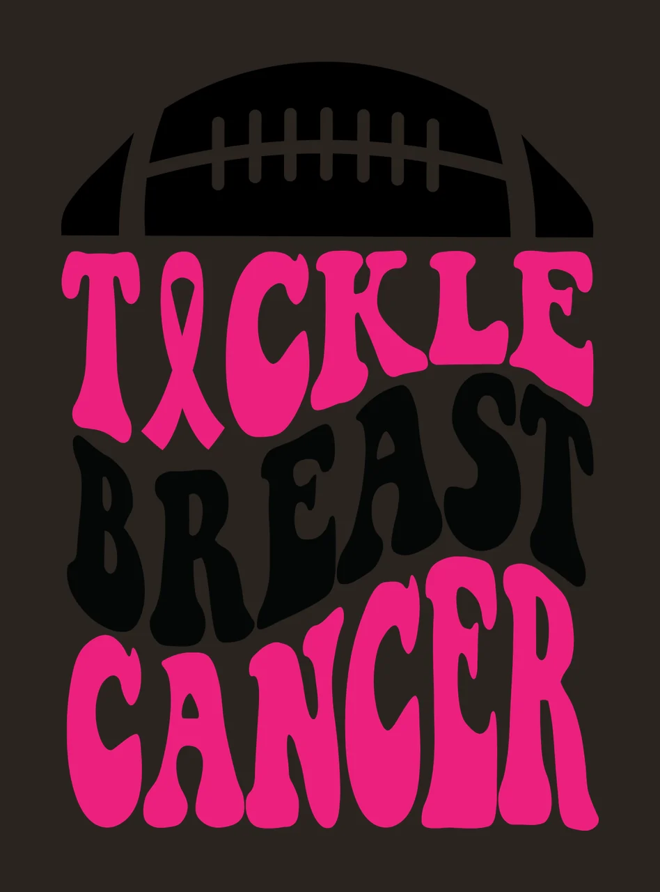 Cancer Football Icon ribbon typography black white sport 3 contrast preview thumbnail