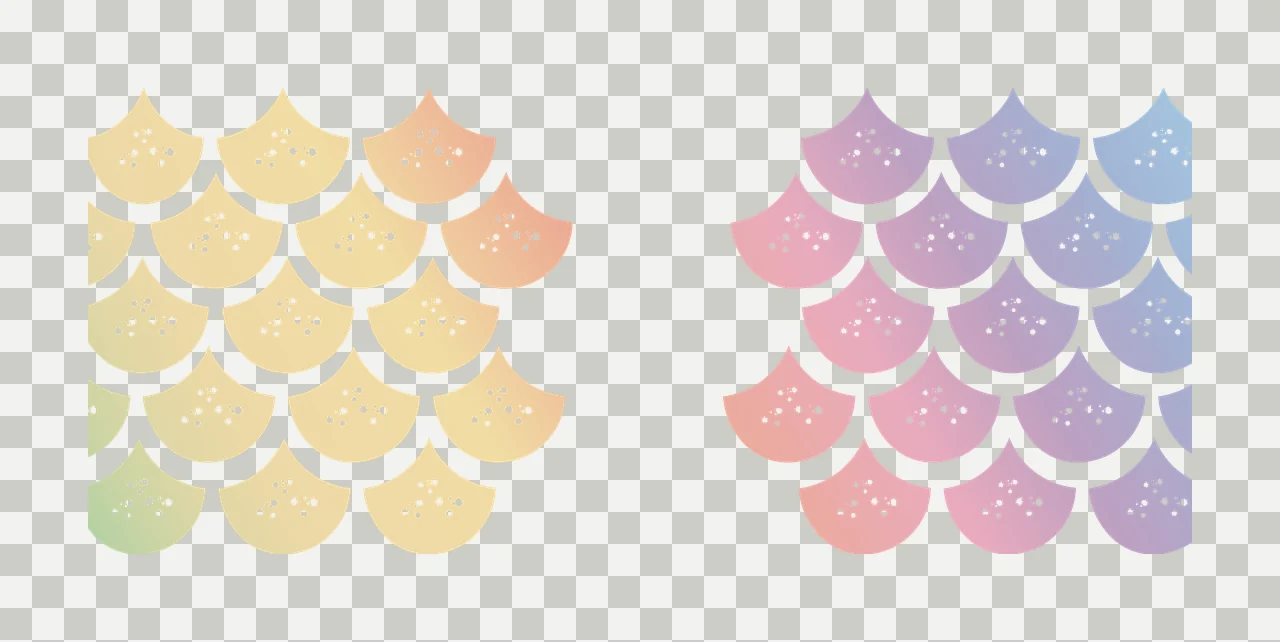 Can Glass Wrap Dotted Scale Pattern Rows scales aligning scalloped transparency and detail preview thumbnail