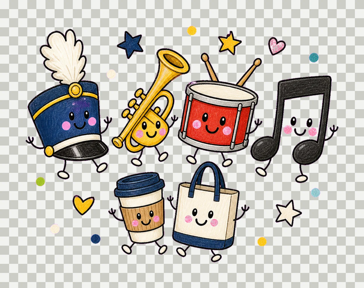 band mom 01 walking lineup sublimation instant shirt design transparency and detail preview thumbnail