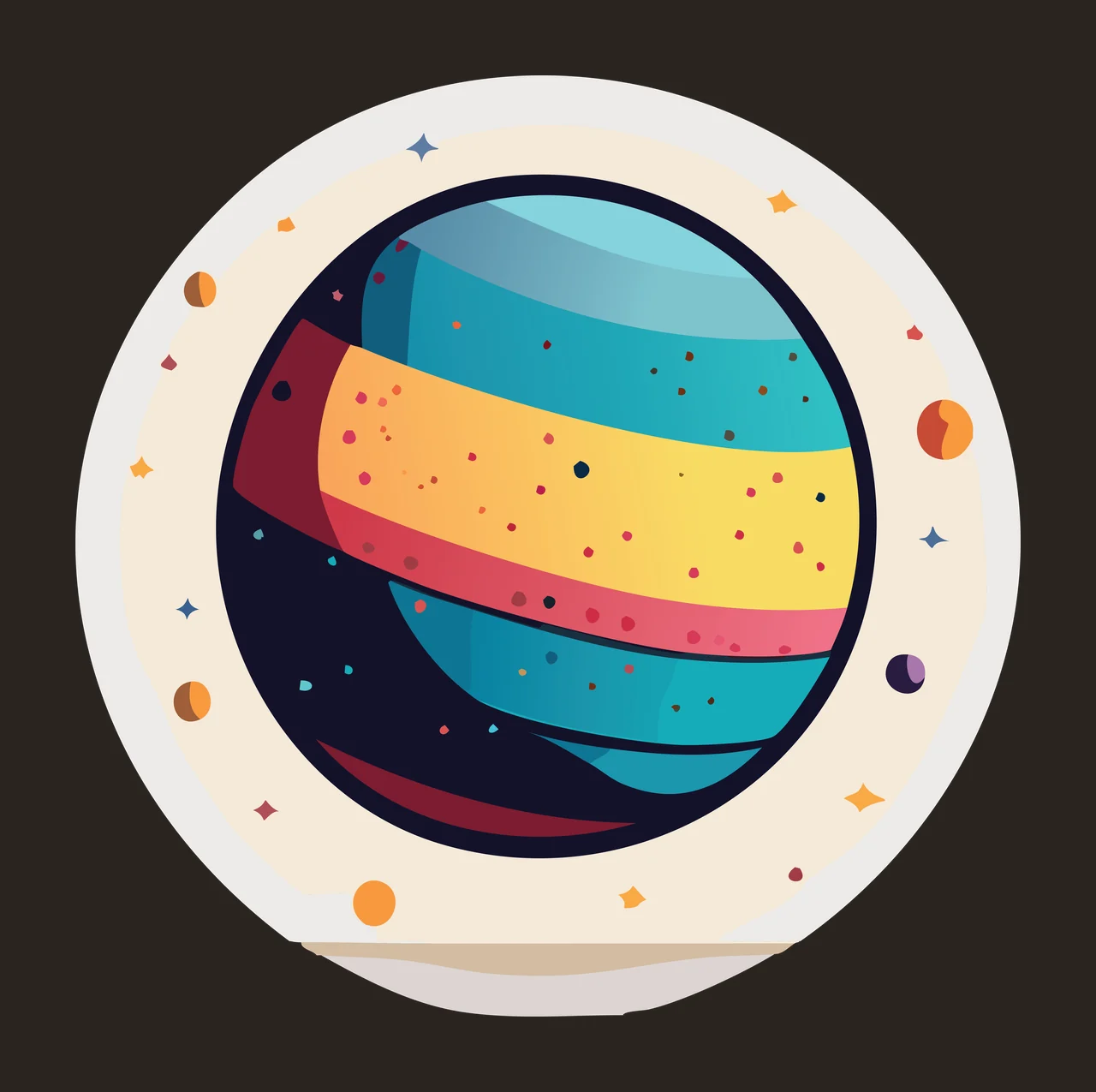Black Circle With Thin Line Details lines shapes outline white contrast preview thumbnail