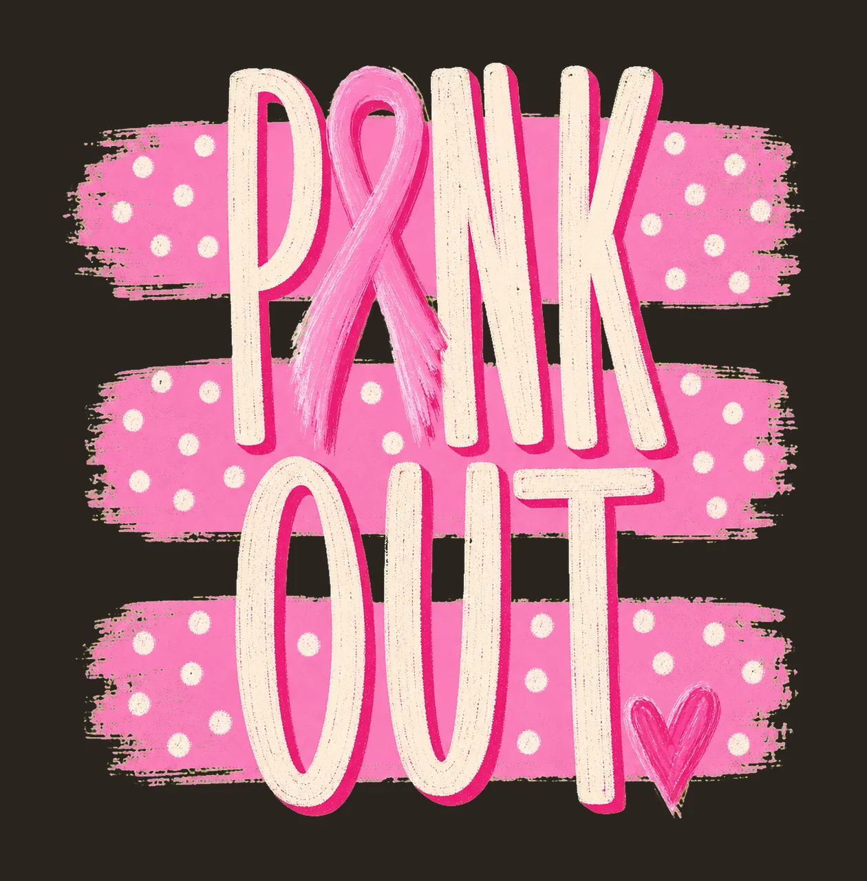 Pink Out October Breast Cancer Awareness Variation C contrast preview thumbnail