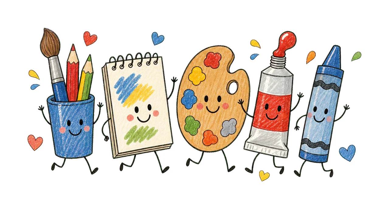 Art Teacher Doodle Art Teacher Crew Painting Variation C