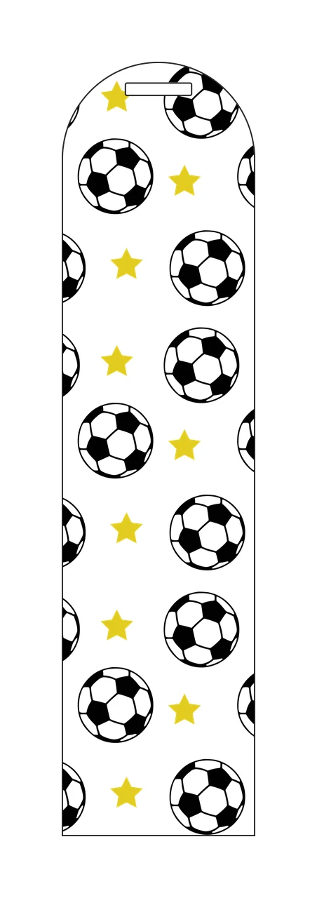Soccer Ball And Star Pattern Print balls repeating stars graphic