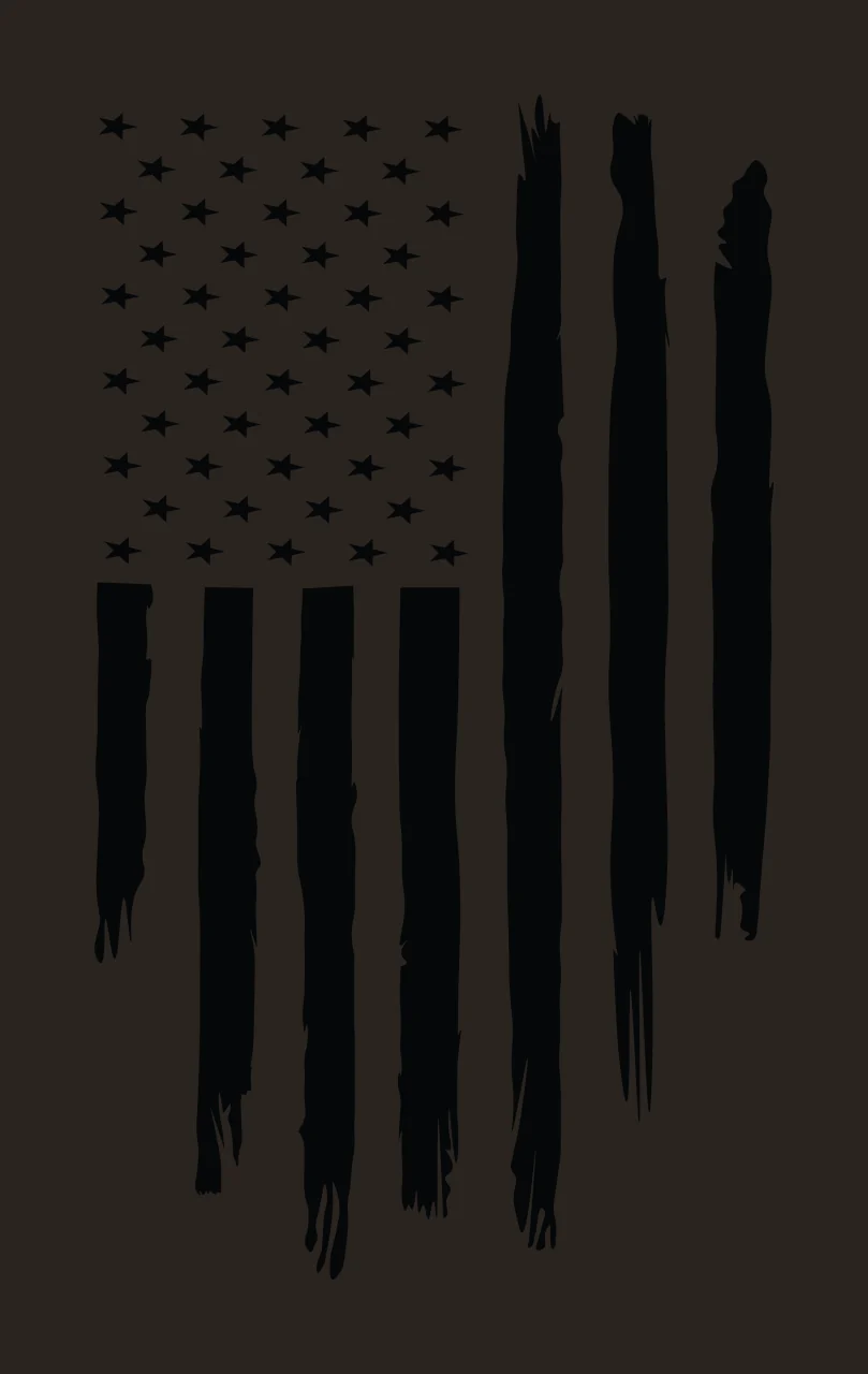 Flag Stars American With Vertical Distressed Stripes silhouette contrast preview thumbnail
