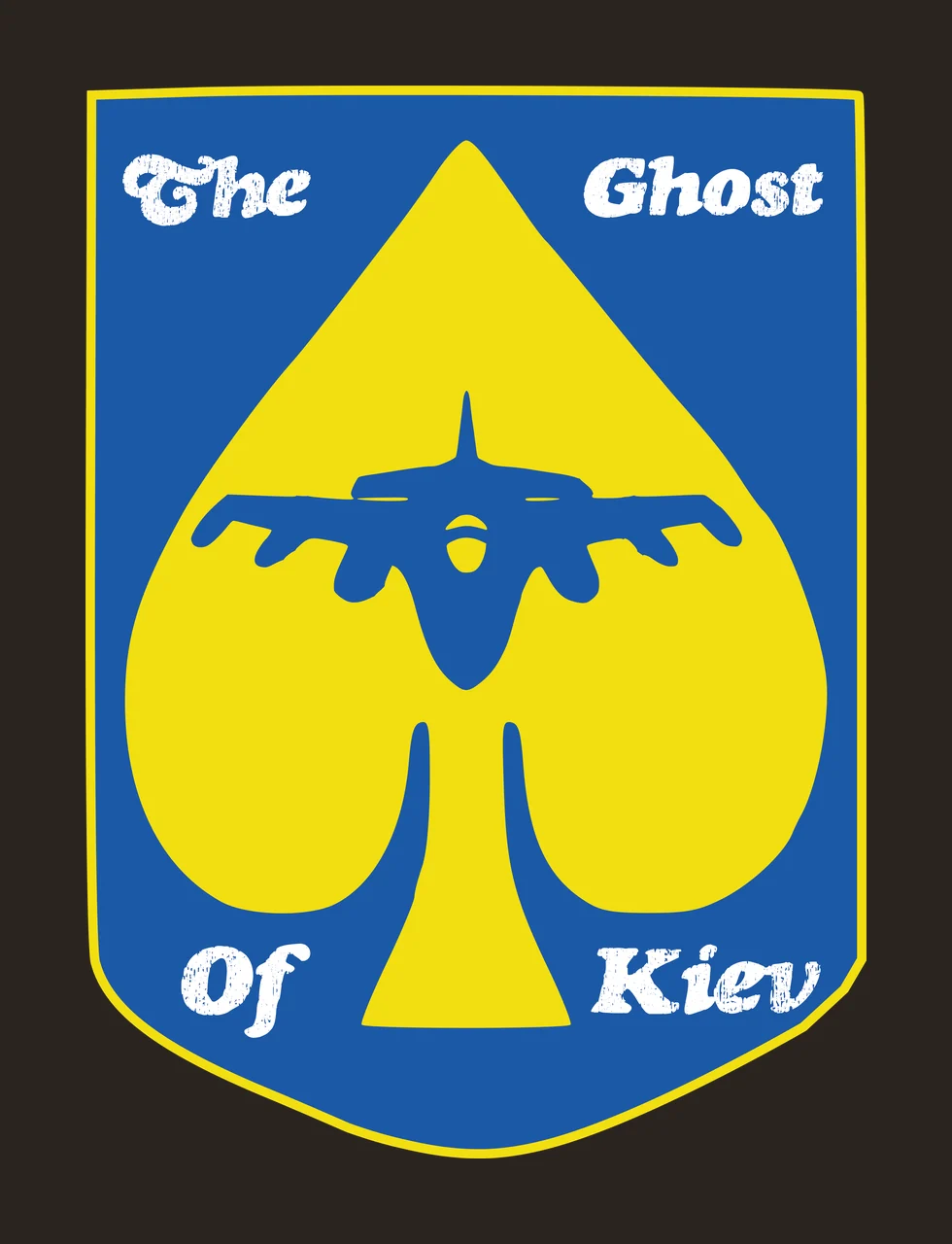 Of Black Shield Crest Shape Silhouette emblem 1 5 F16 UKRAINE THE KIEV contrast preview thumbnail