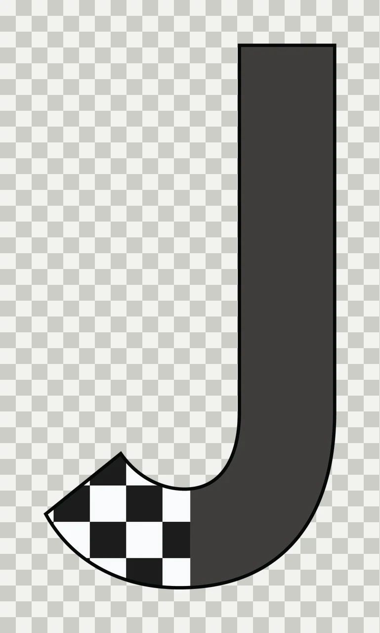 Can Glass Wrap Letter J Having A Pattern transparency and detail preview thumbnail