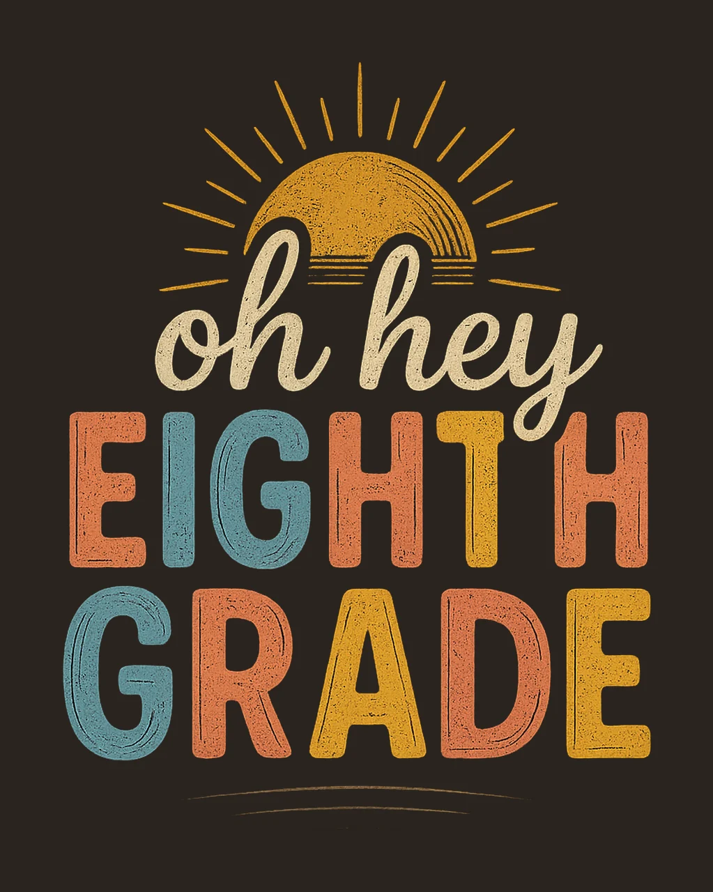 8th Grade Teacher Shirt Oh Hey Eighth Grade Design Teacher contrast preview thumbnail