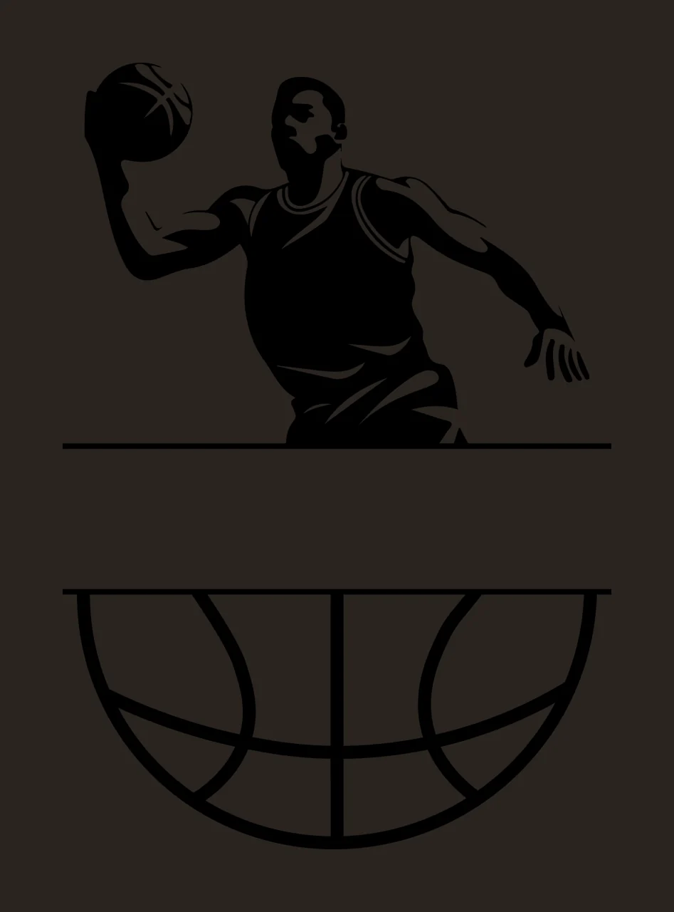 Can Glass Wrap Basketball Player Reaching For Ball contrast preview thumbnail