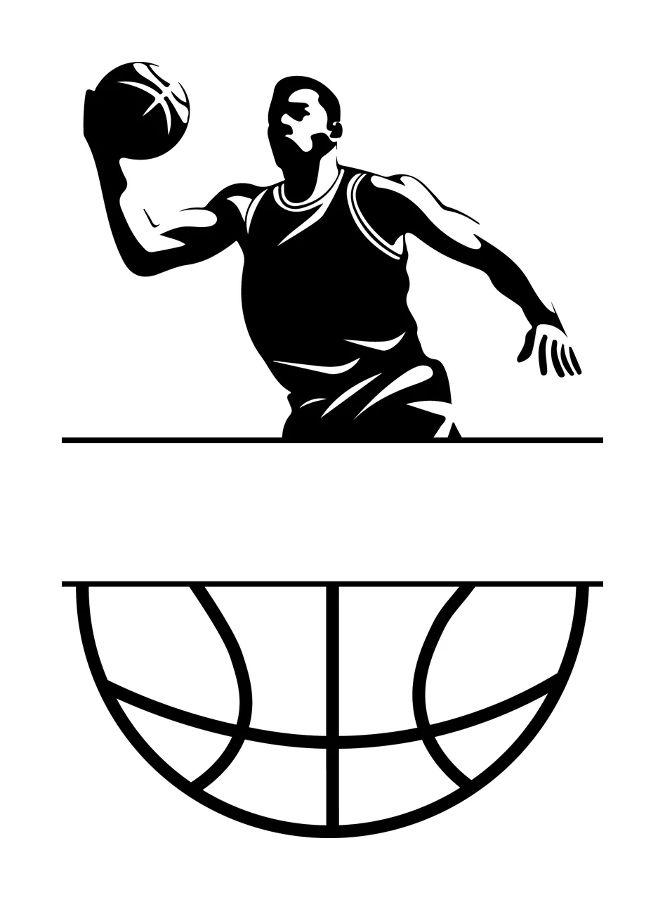 Can Glass Wrap Basketball Player Reaching For Ball