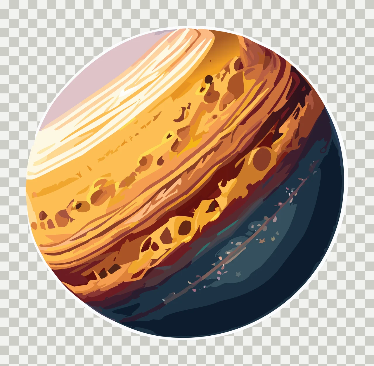 Space Circular Striped Celestial Planet Drawing sphere stripes transparency and detail preview thumbnail