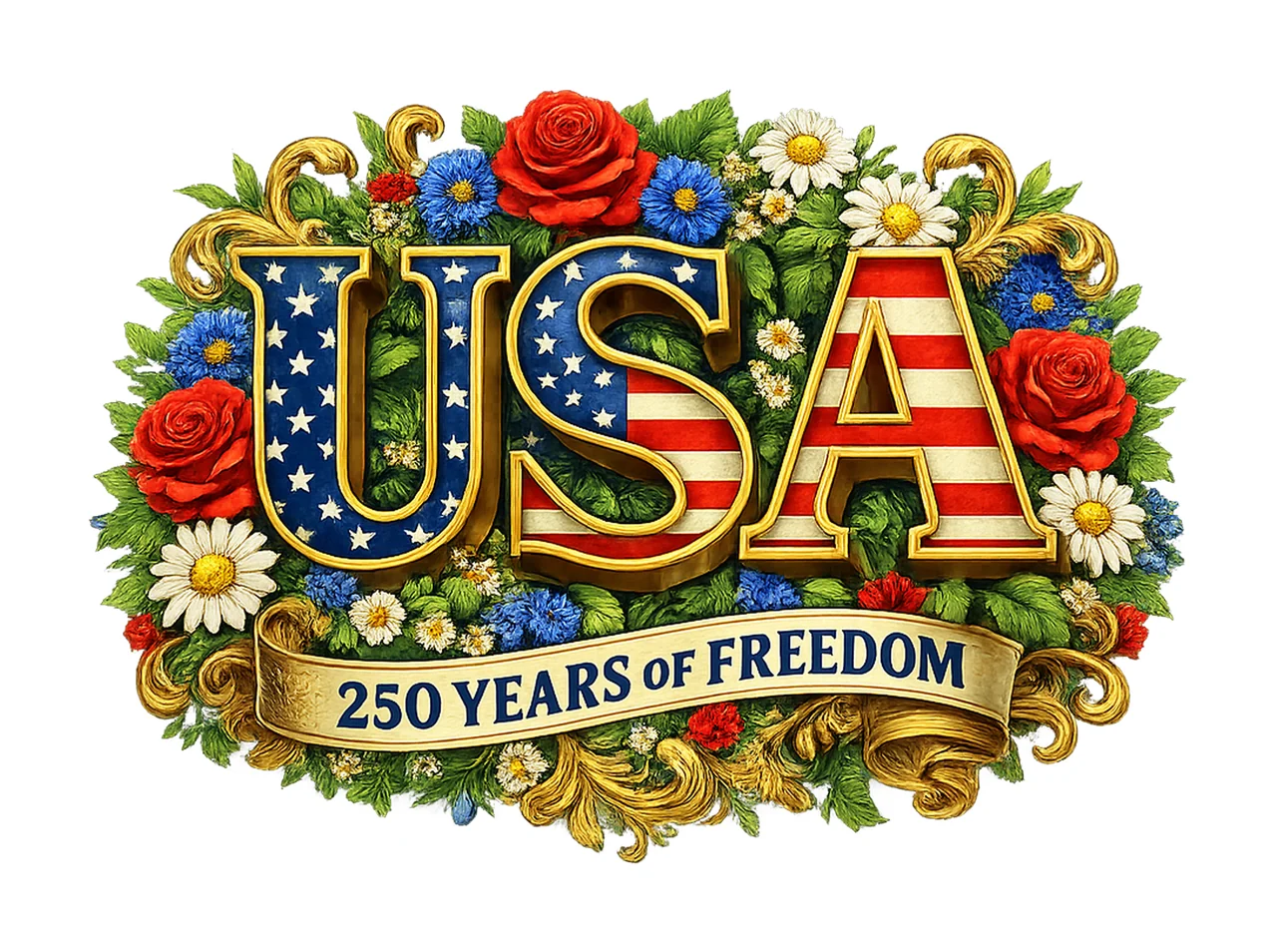Retro USA 250 Independence Day Shirt Design Celebrate 250th
