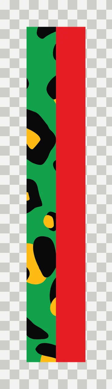 Can Glass Wrap I Letter With Animal Print transparency and detail preview thumbnail