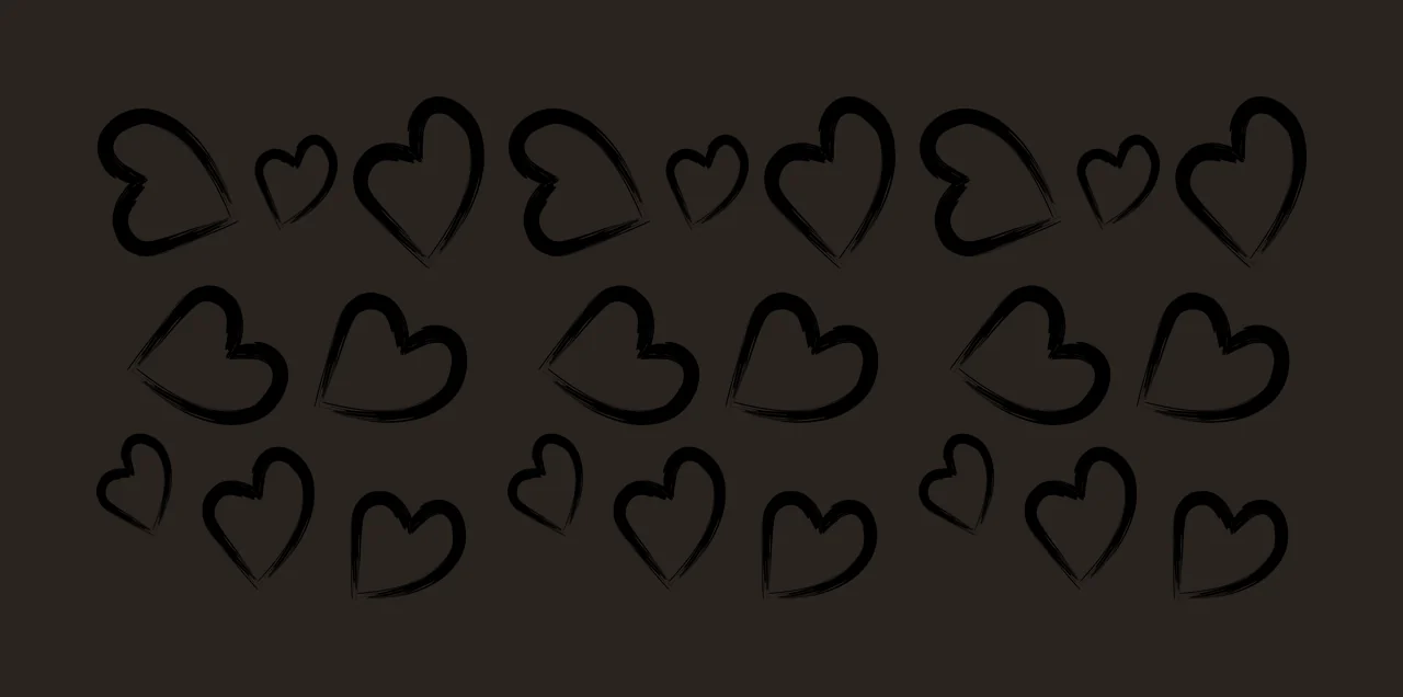 Can Glass Wrap Heart Shapes In A Grid scattered brushed strokes contrast preview thumbnail