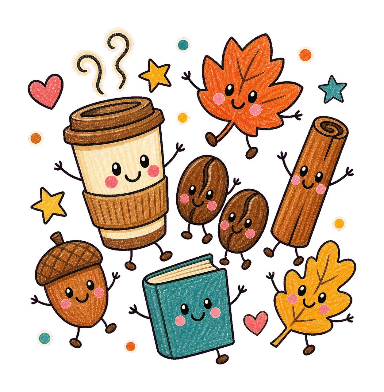 coffee lover fall 04 cozy crayon sublimation instant shirt