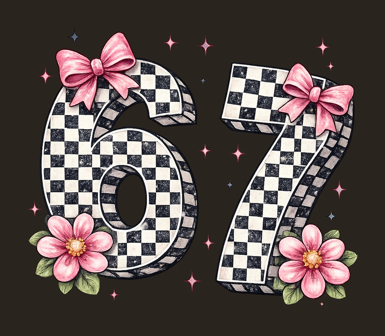 Coquette Funny Meme Girly Checkered Design Vintage contrast preview thumbnail