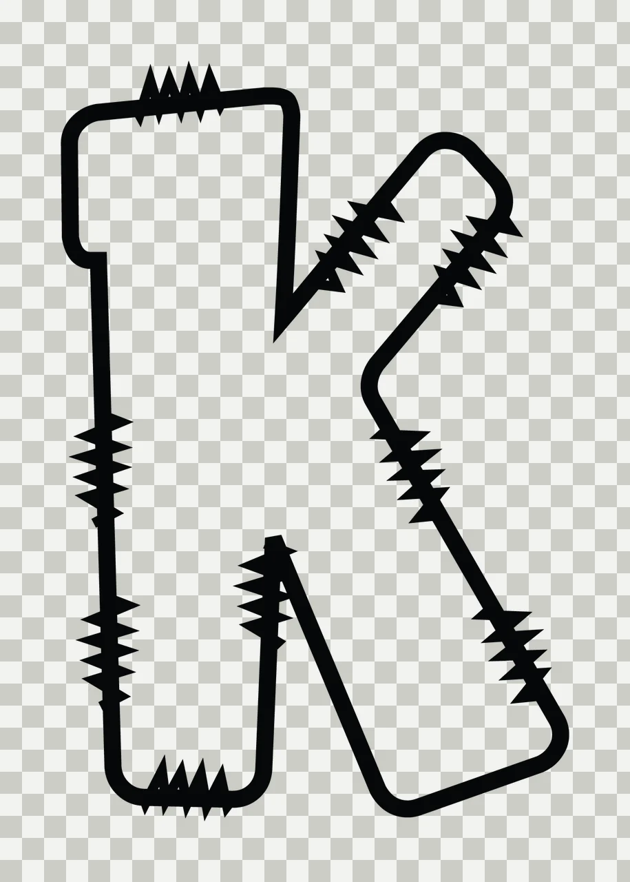 Letters Doodle Character 01 hand drawn sketch whimsical scalable transparency and detail preview thumbnail