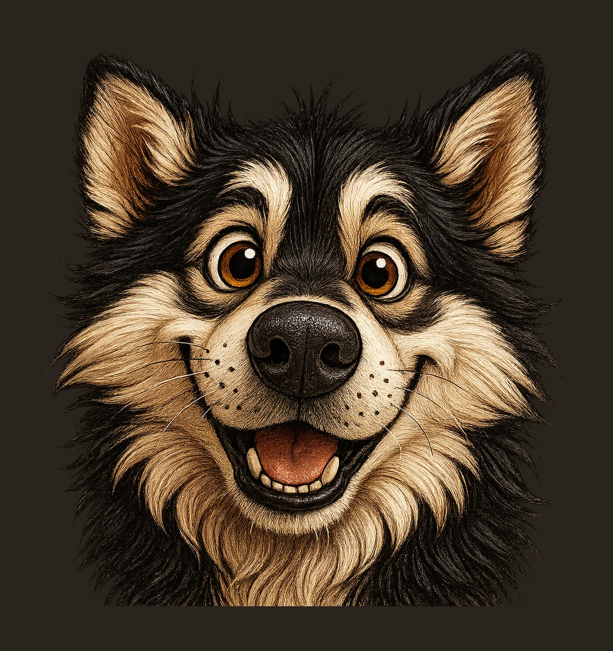 Quirky dog clip art funny dog images watercolor Artwork contrast preview thumbnail