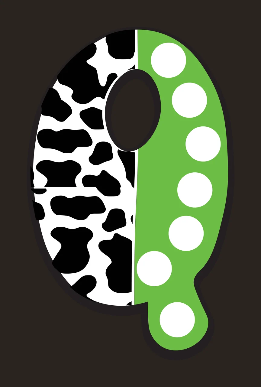 Half Cow Bright Font Dalmatian Race Doodle Leopard Character 09 racing contrast preview thumbnail