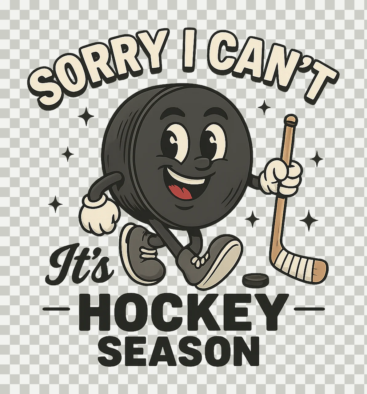 Hockey Season Funny Shirt Design Hockey Fan Gift Sports transparency and detail preview thumbnail