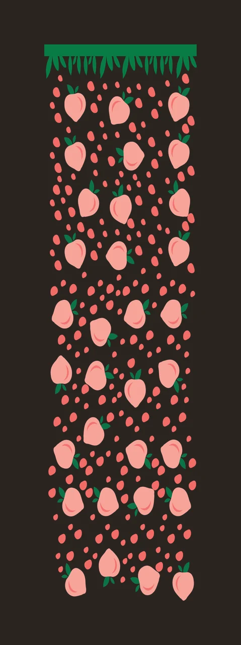 Strawberries Pattern With Solid Border repeating strawberry contrast preview thumbnail