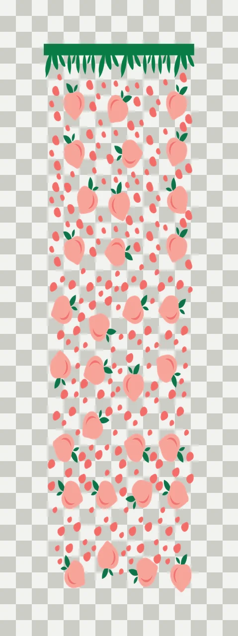 Strawberries Pattern With Solid Border repeating strawberry transparency and detail preview thumbnail