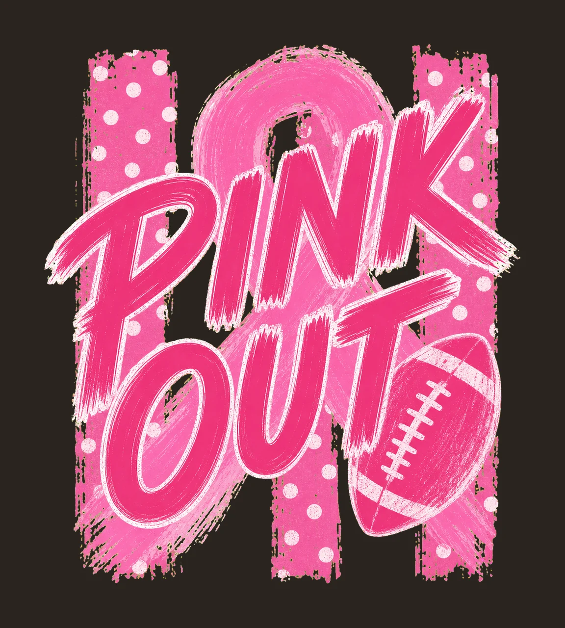 Pink Out October Breast Cancer Awareness Variation A contrast preview thumbnail