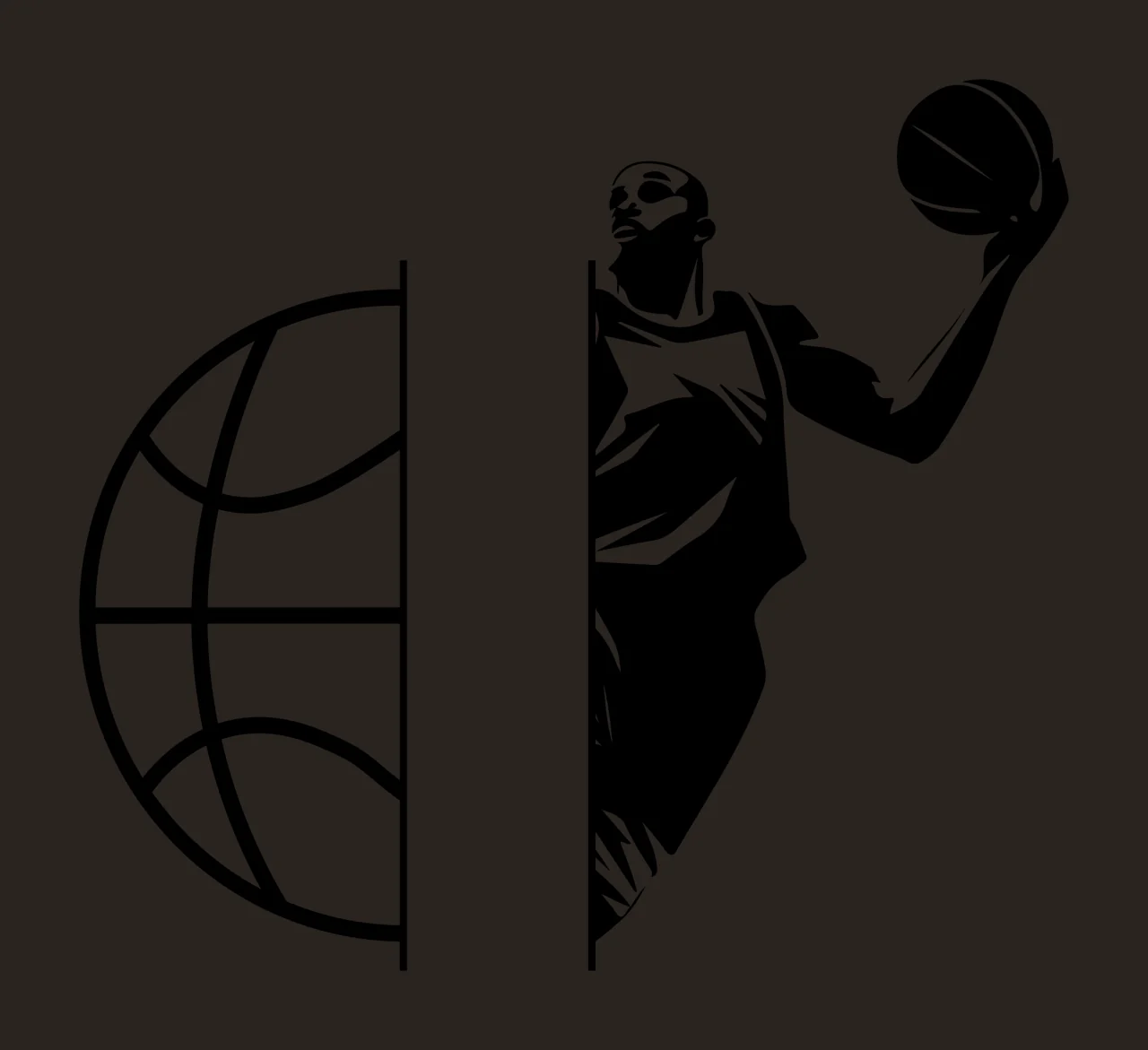 Can Glass Wrap Basketball Player Reaching With Globe contrast preview thumbnail