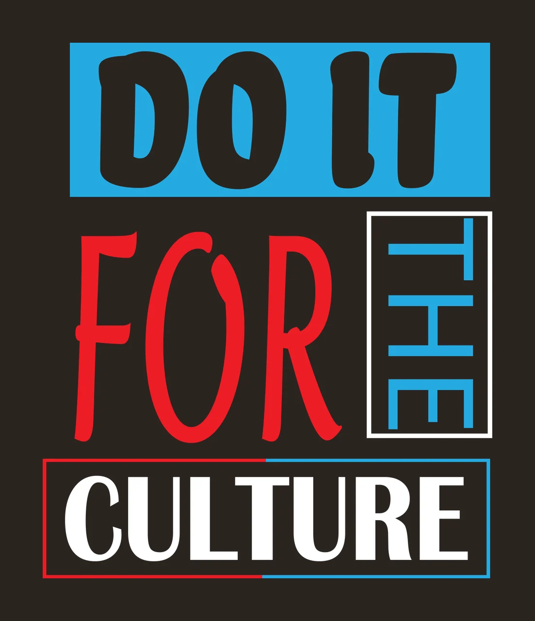 Do It For Culture Typography Layout lettering boxes typographic contrast preview thumbnail