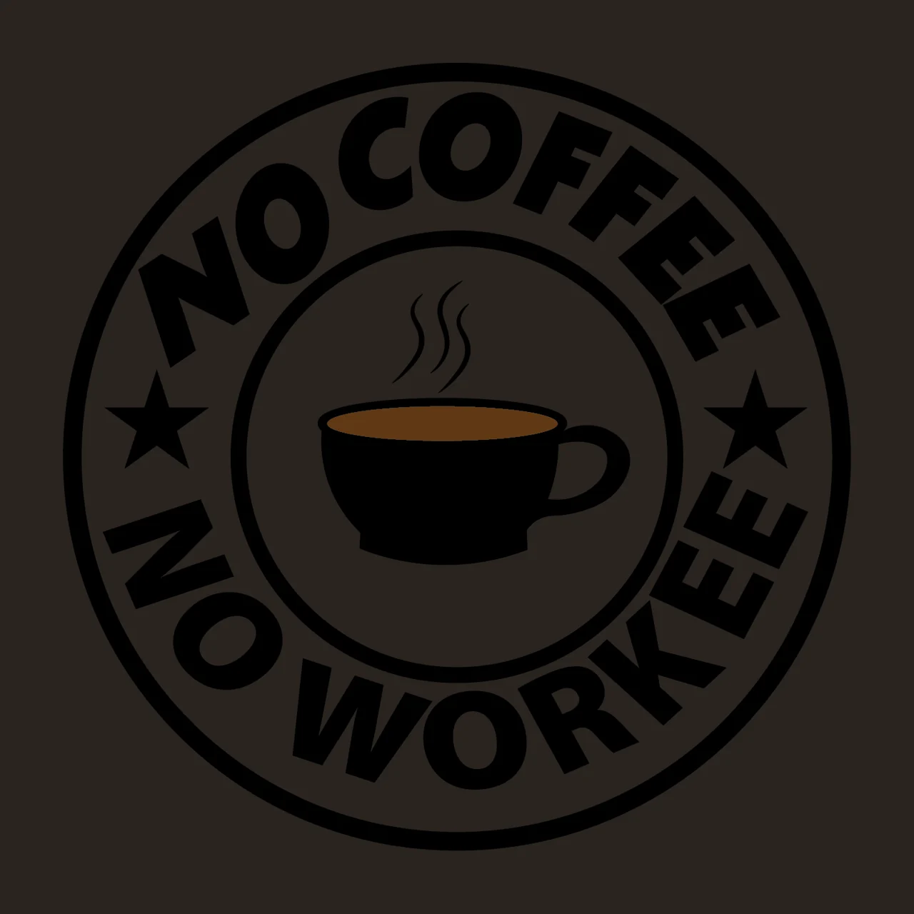 Can Glass Wrap Circular Logo With A Coffee Displaying circle contrast preview thumbnail