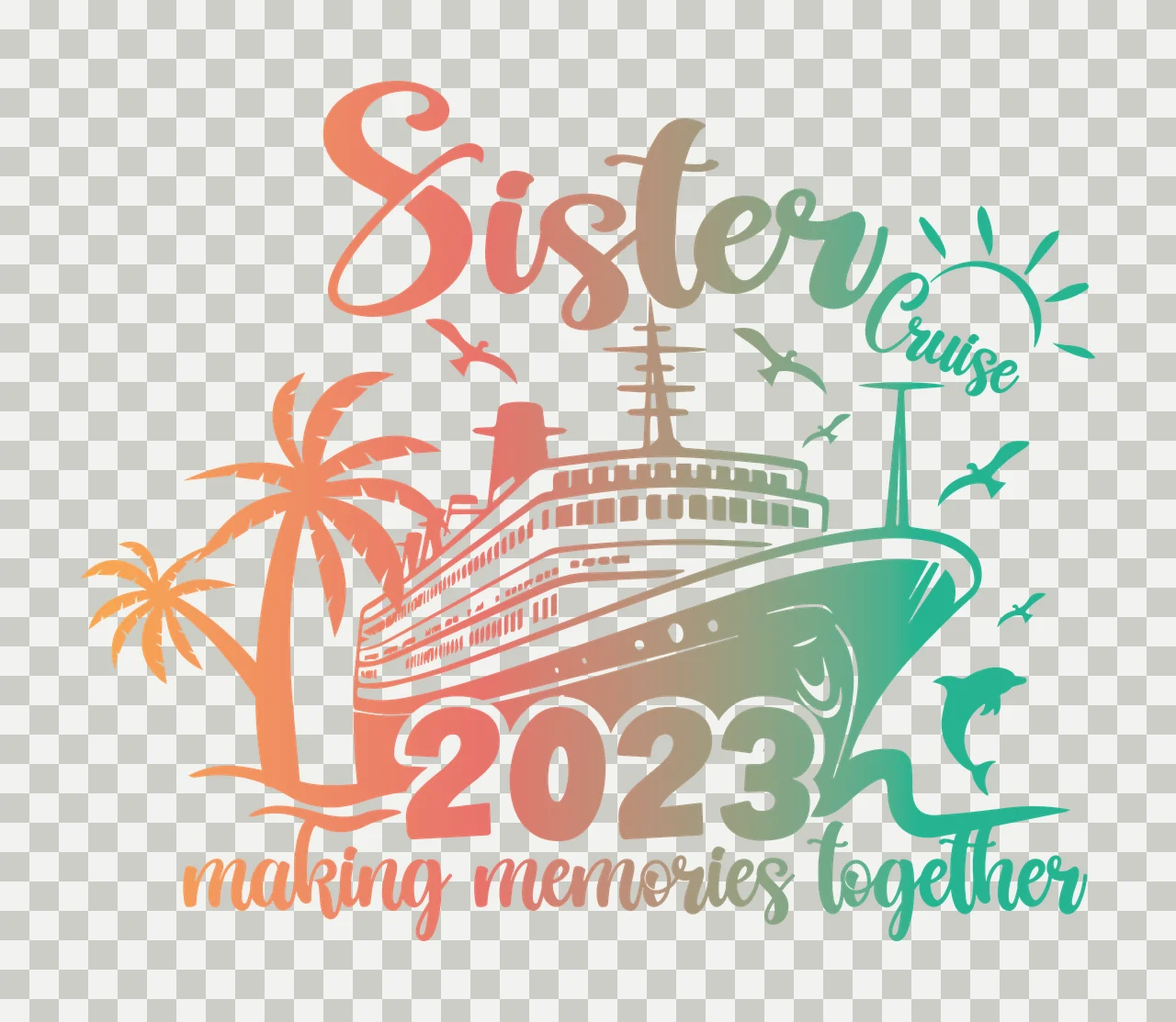 Family Illustration matching together relatives reunion Variation transparency and detail preview thumbnail