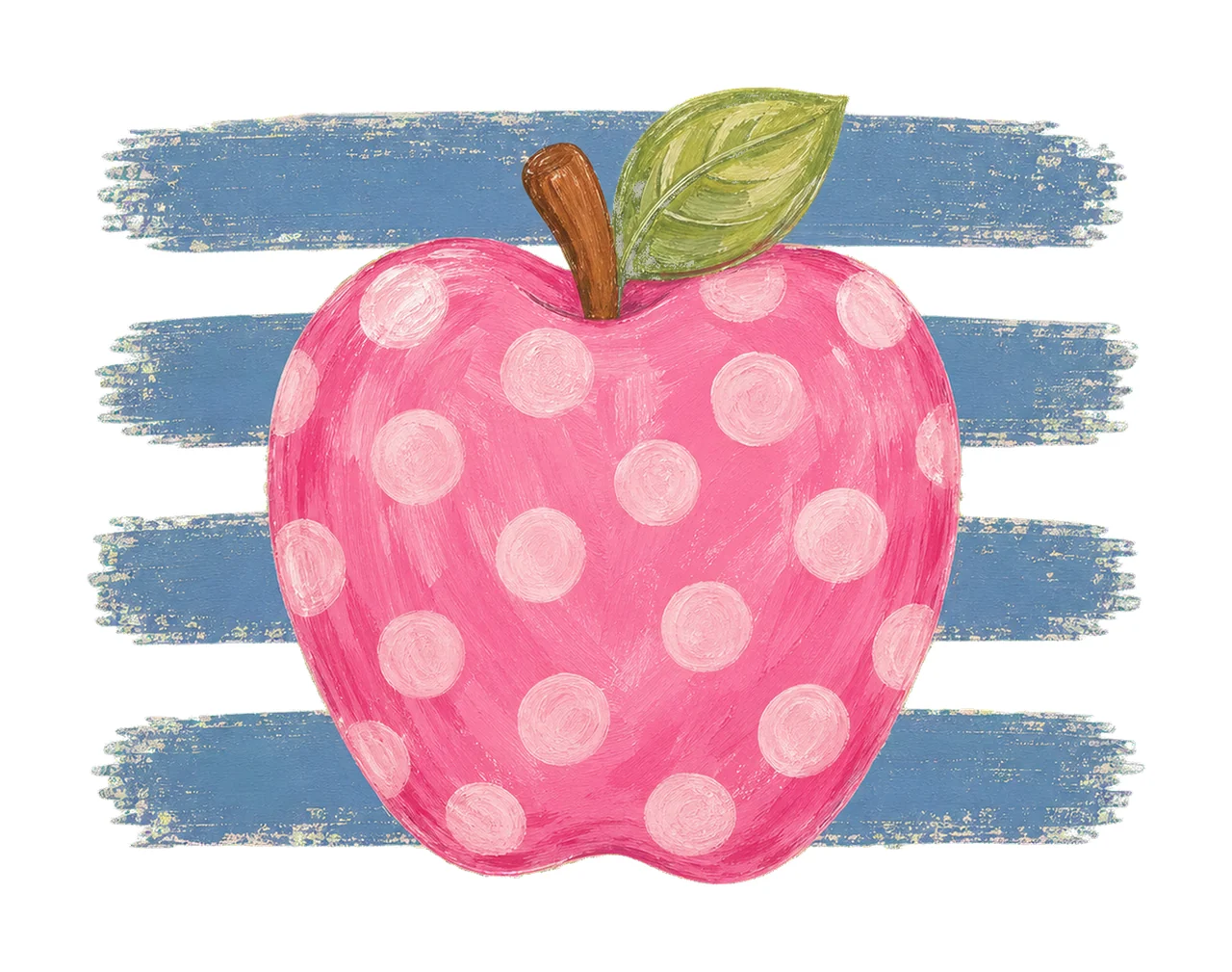 Coastal Apple Stripes Fall Teacher Mom Teaching Variation A