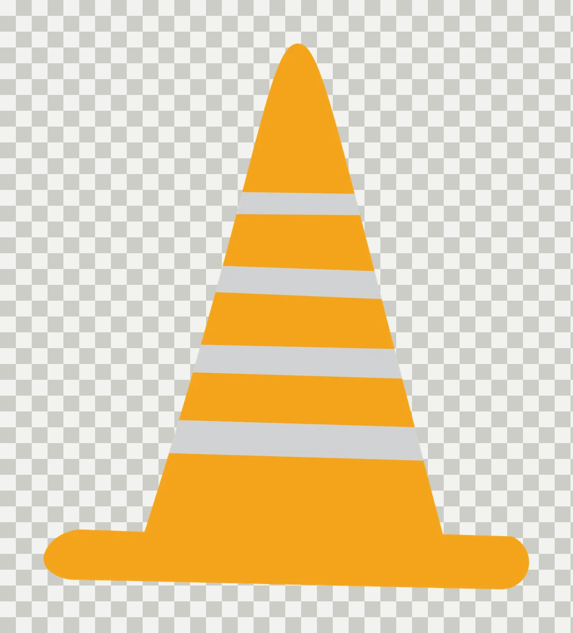 Construction Simple Solid Black Silhouette Of A Single cone transparency and detail preview thumbnail