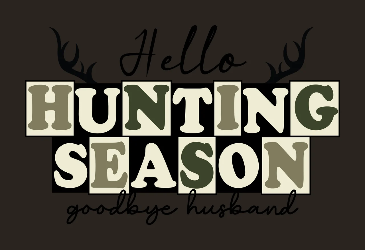 Hello Goodbye Husband Text Decor antlers typography black script contrast preview thumbnail