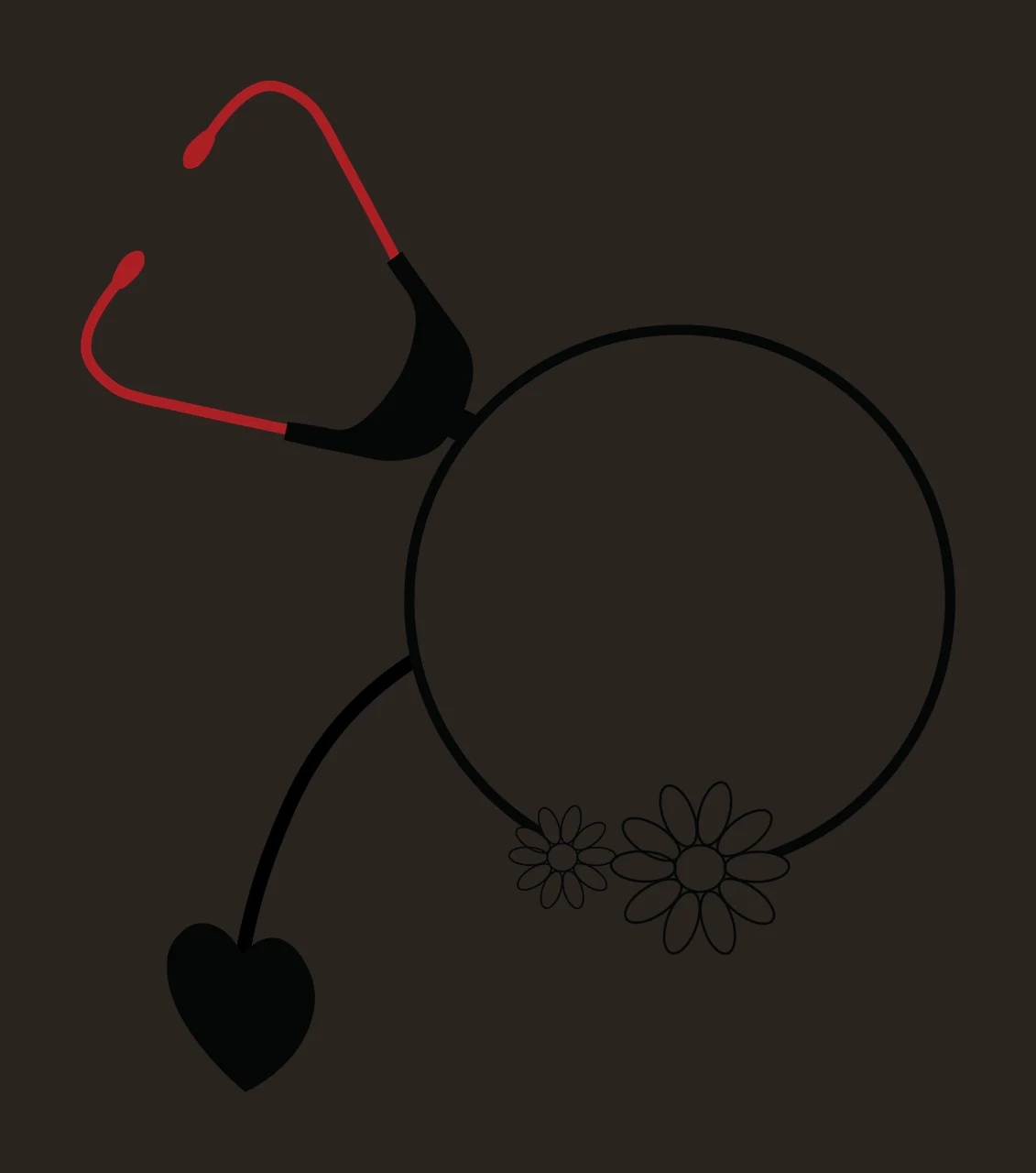 Nurse Monogram Character 01 nursing healthcare medical scrubs contrast preview thumbnail