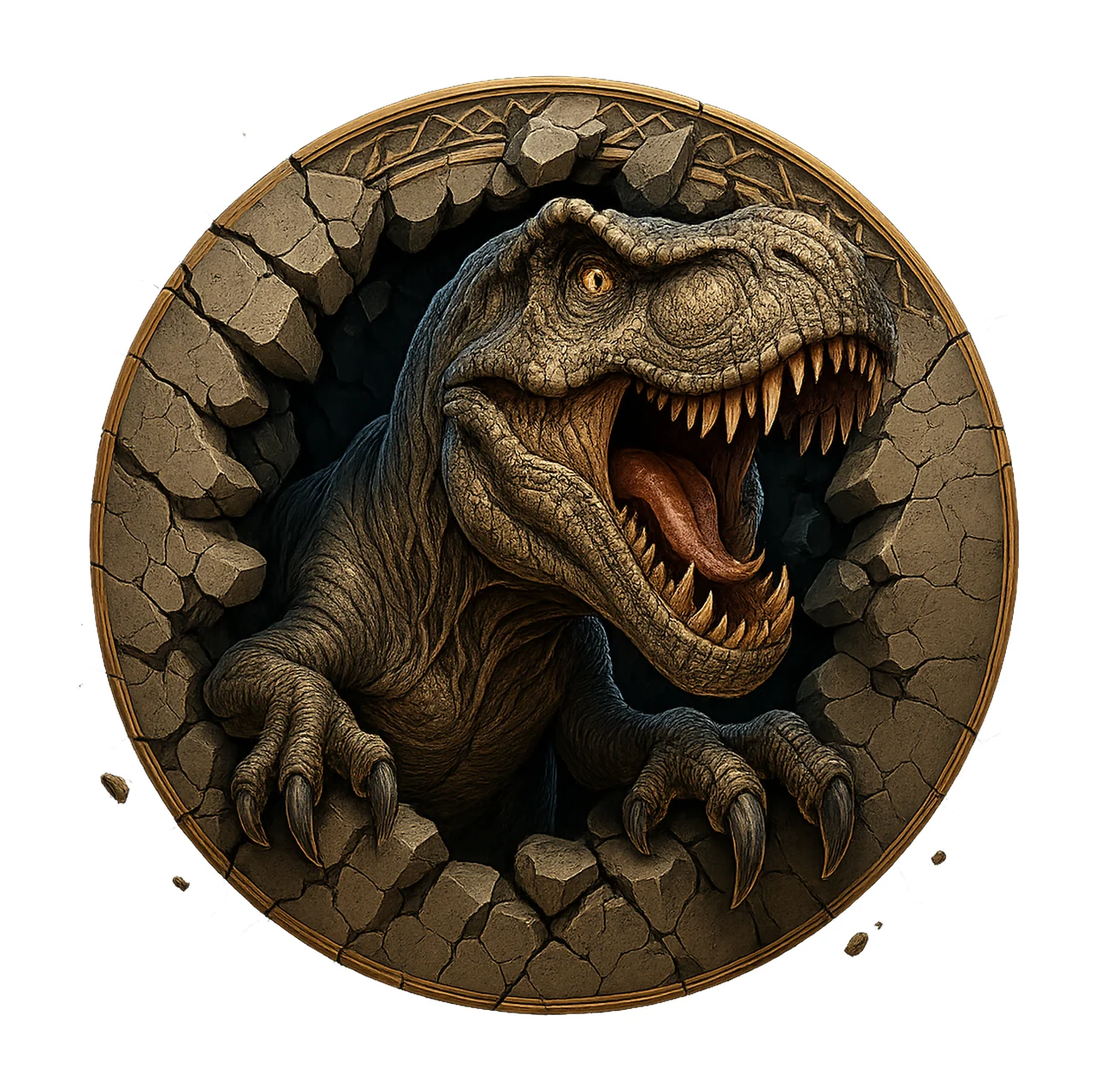 TRex Dinosaur 3D Dinosaur Head Sublimation Tyrannosaurus Rex