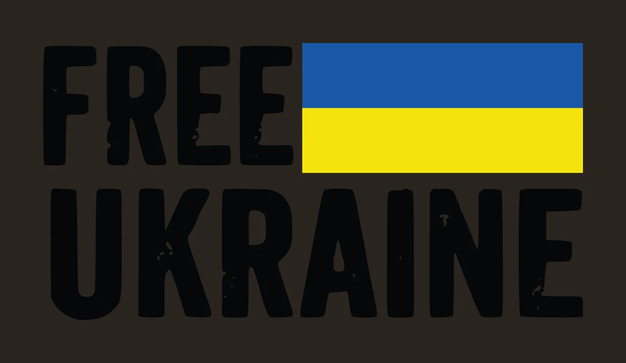 Ukraine Black Distressed Text With Horizontal Rectangle Box declaring contrast preview thumbnail