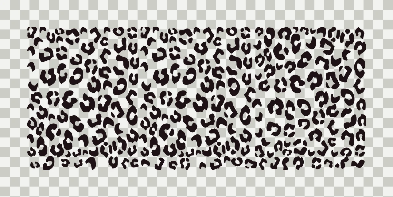Can Glass Wrap Leopard Spot Pattern Texture Repeat spots black transparency and detail preview thumbnail
