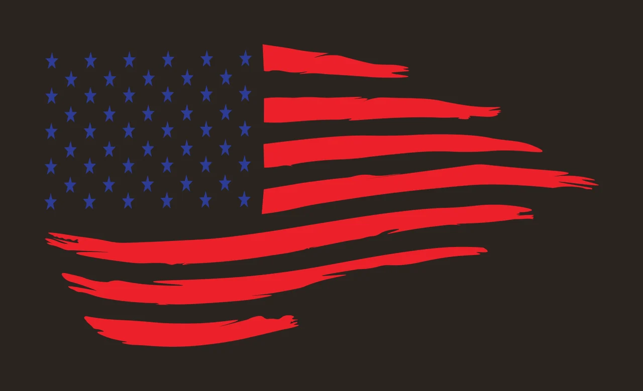 Stars And Distressed Stripes Design waving star stripe black contrast preview thumbnail