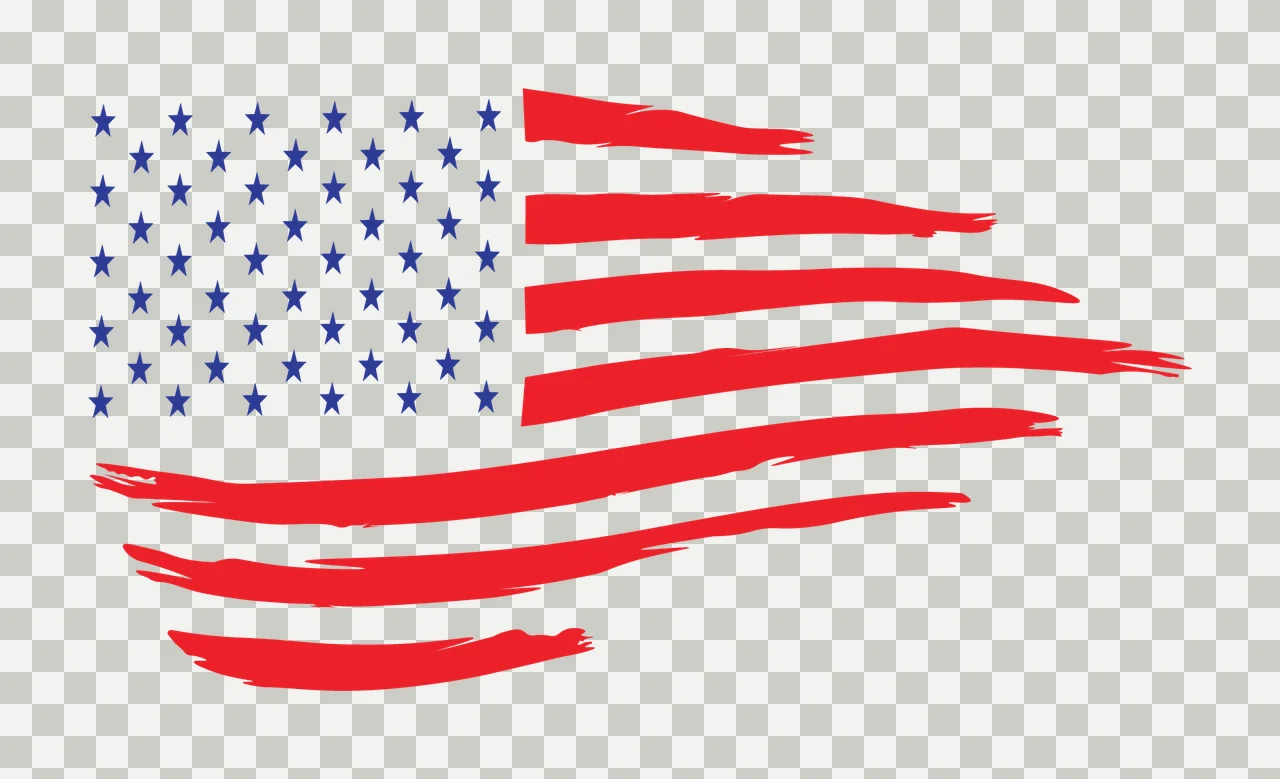 Stars And Distressed Stripes Design waving star stripe black transparency and detail preview thumbnail