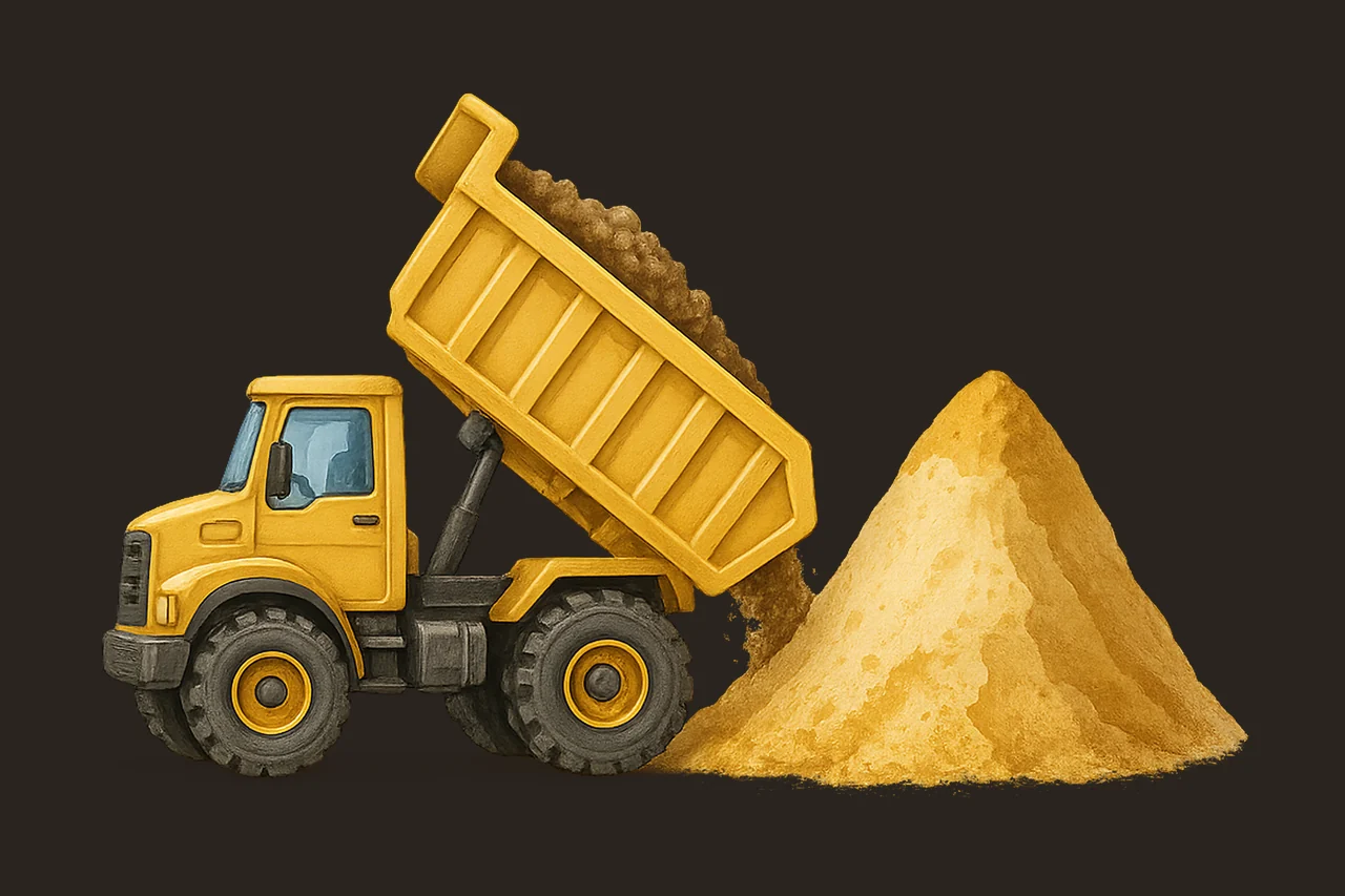 Construction Dump Truck Pillowcase Sublimation Design Kids contrast preview thumbnail