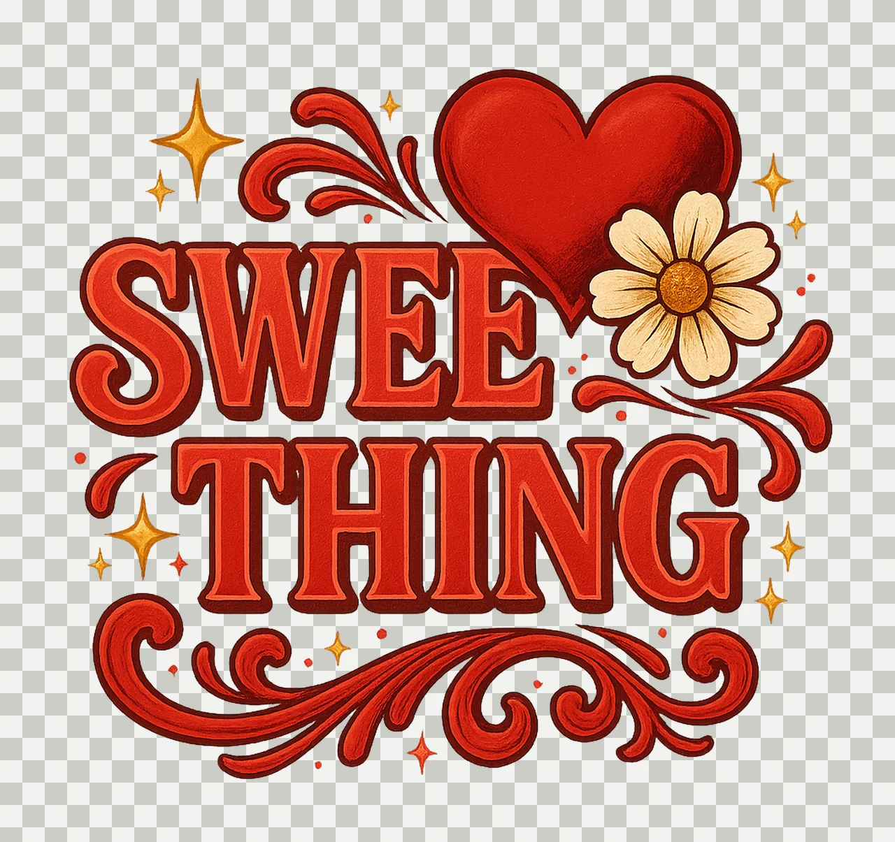 Valentines Day Hey Sugar Heart Cute Valentine Design Heart transparency and detail preview thumbnail