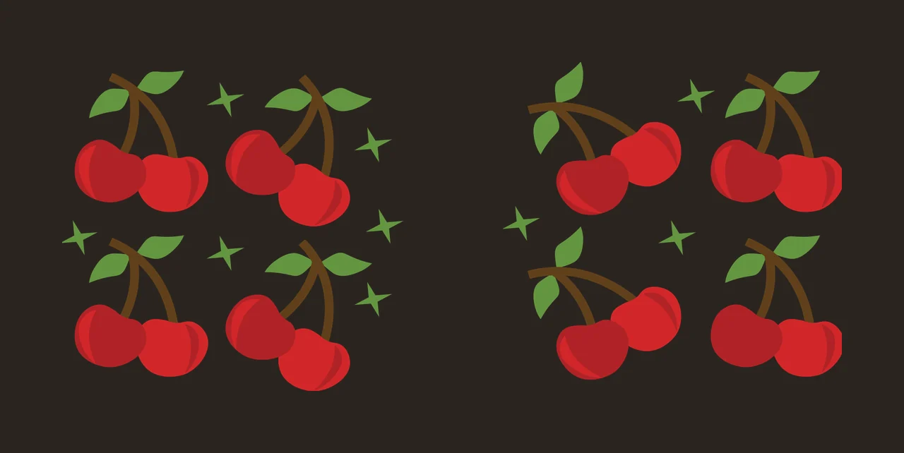 Can Glass Wrap Multiple Cherry Pairs With Sparkle cherries contrast preview thumbnail