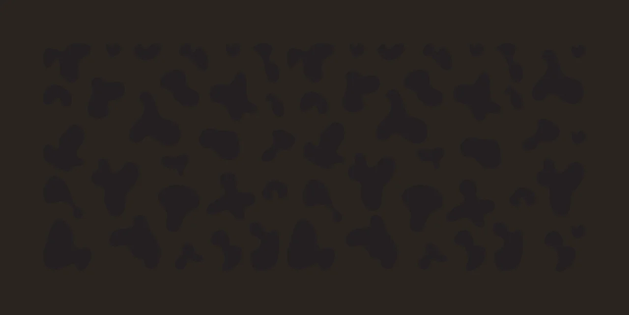 Cow print pattern Illustration with black spots, organic shapes, irregular blotches and animal print texture in white contrast preview thumbnail