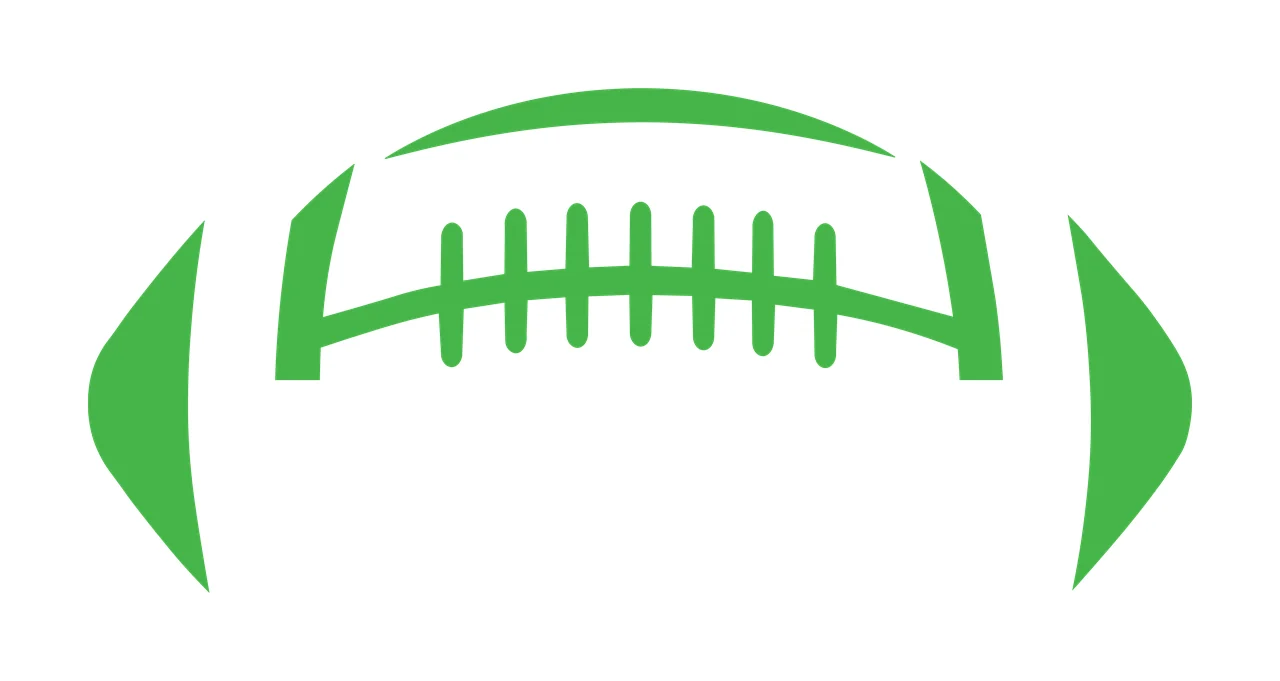 Simple Black And White Graphic Of A Football minimalist Variation