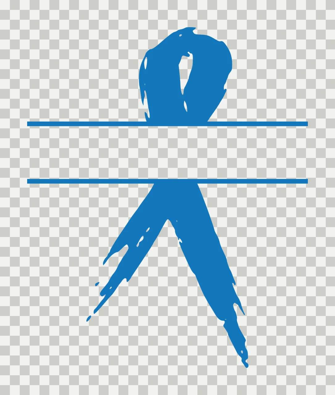 Ribbon With Stripe And Awareness In Black transparency and detail preview thumbnail