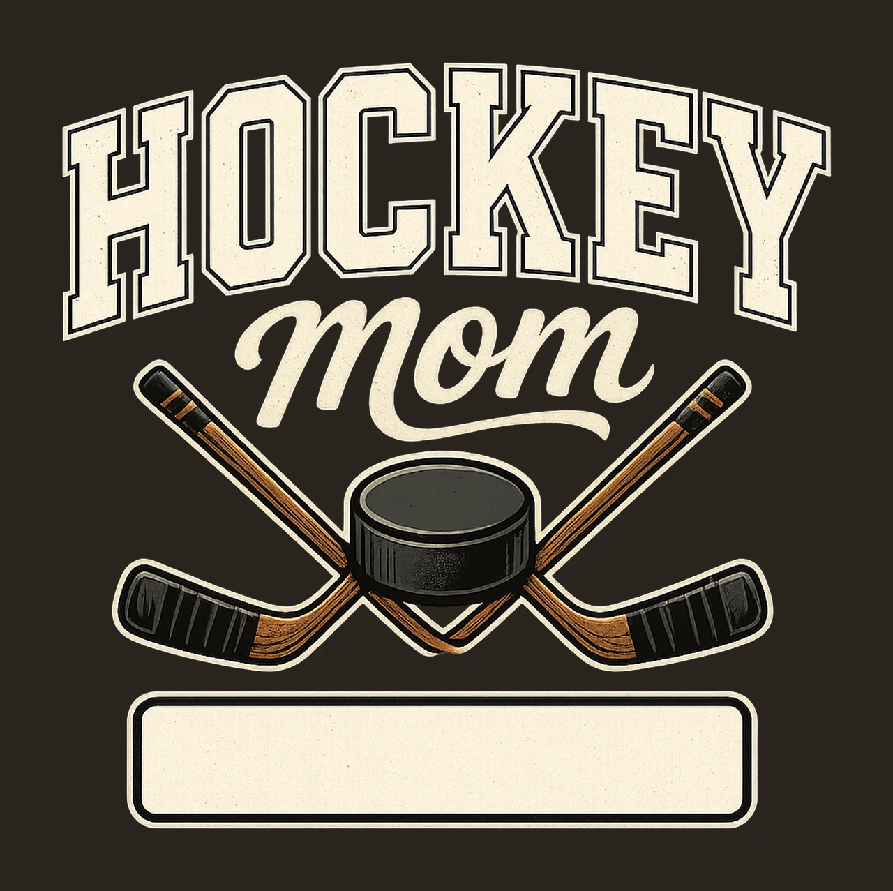 Personalized Hockey Mom Design Custom Name Number Fall contrast preview thumbnail