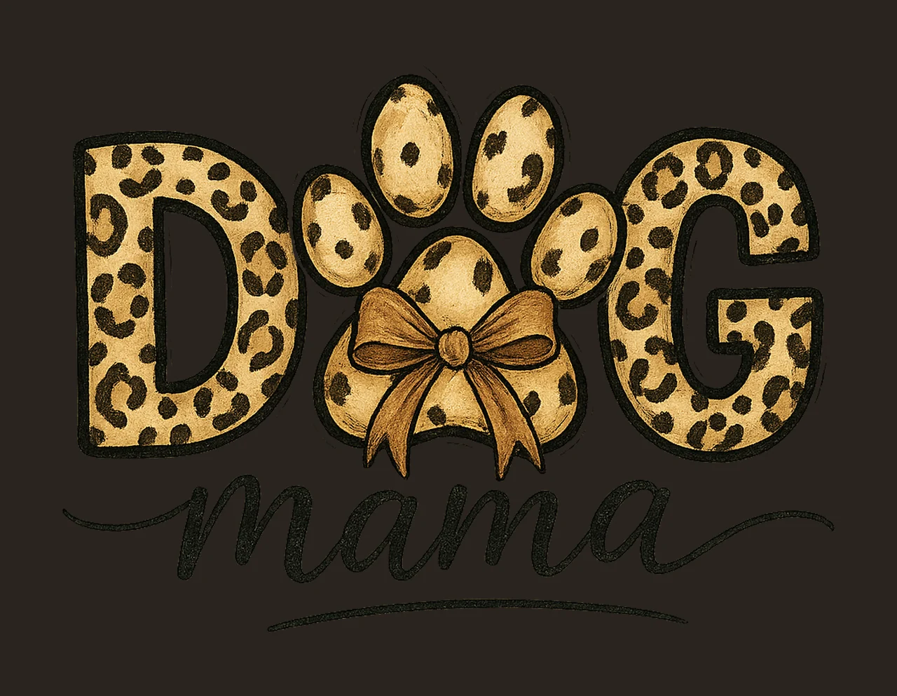 Custom Dog Mama Leopard Sleeve Design Dog Lover Sublimation contrast preview thumbnail