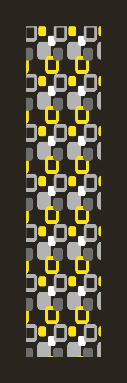 Geometric pattern Illustration with rounded rectangles, squares, overlapping shapes and mod pattern in yellow, light gray and dark gray contrast preview thumbnail