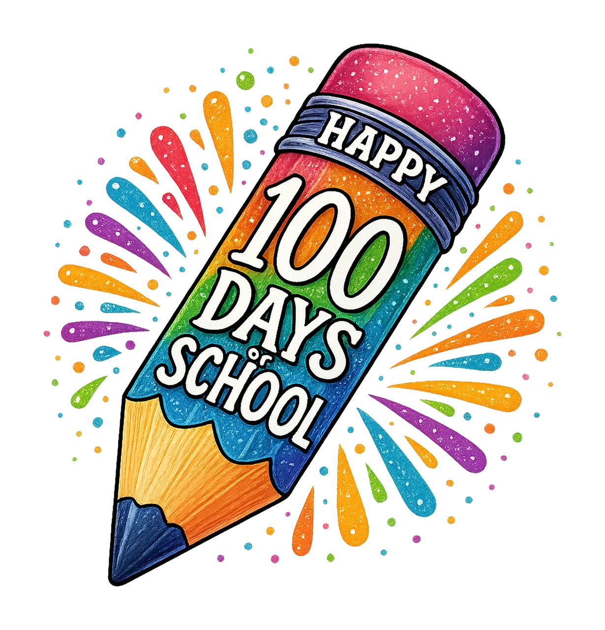 Happy 100 Days Of School Holy Cow Design Highland Cow Art